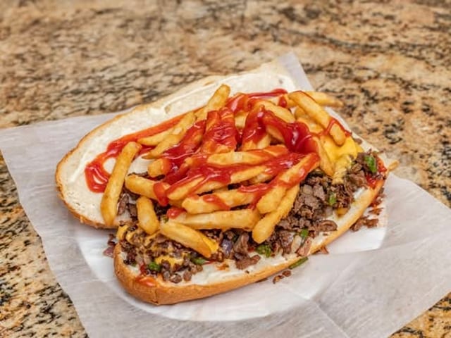 Italian Cheese Steak Sandwich.