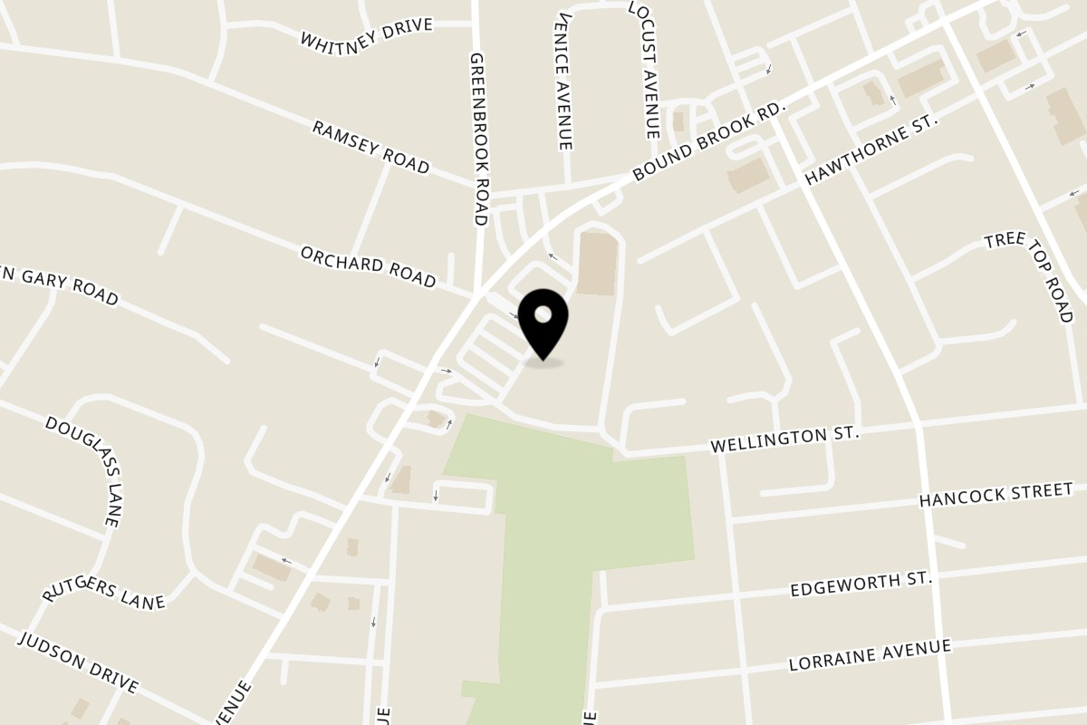 Map showing the location of Middlesex Fried Chicken & Gyro on 708 Union Ave in Middlesex